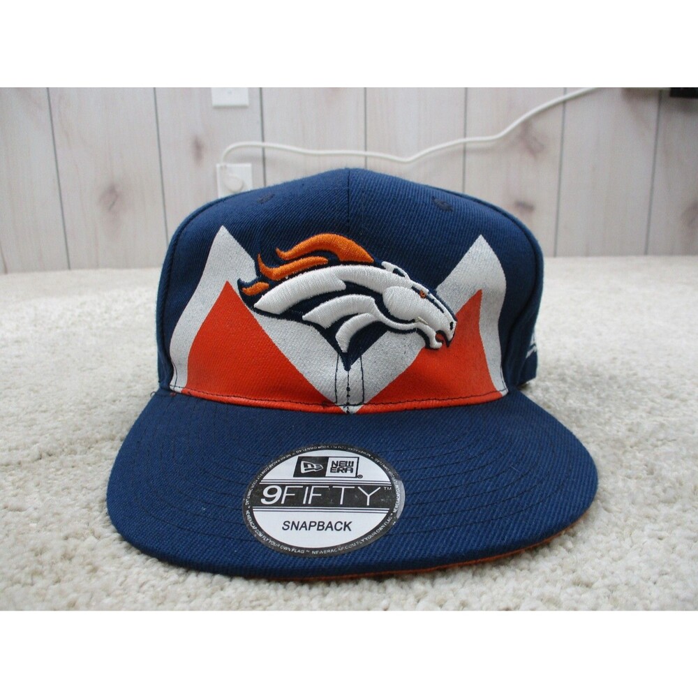 Denver Broncos Hat Cap Snap Back Blue Orange New Era NFL Football Mens